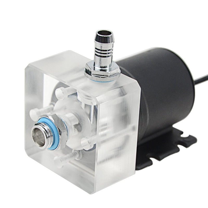 BXQINLENX مضخة مياه مبادل حراري لتبريد وحدة المعالجة المركزية BXQINLENX 600L/H 19W DC12V سعة 186 مل CO2 - Image 2